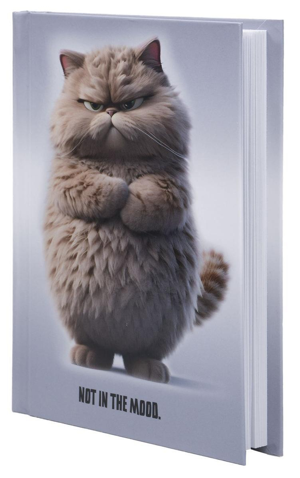 Ежедневник А6 80л. лин. недат. "Не в духе" цветок" дизайн тв.облистер 7БЦ, гл.лам. (LITE)