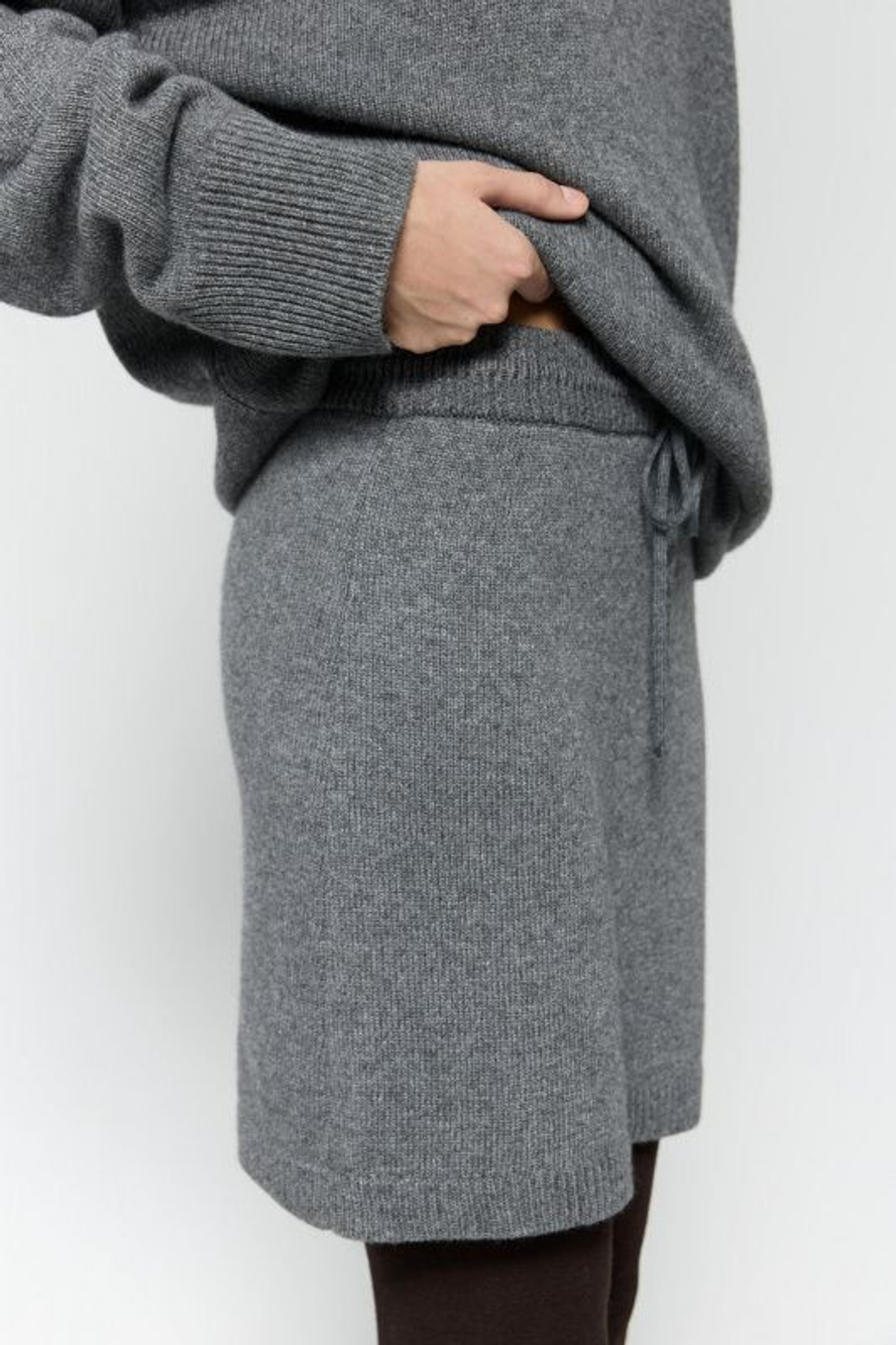 Юбка мини из смесового кашемира