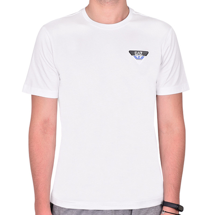 Теннисная футболка EA7 Man Jersey T-Shirt - white