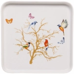 Тарелка керамическая «Райский сад» 20*20*2см, белая