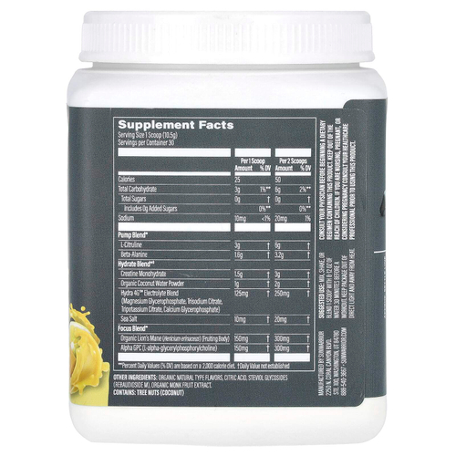 Sunwarrior, Sport, активный прием перед тренировкой, без стимуляторов и кофеина, юдзу и манго, 315 г (11,1 унции)