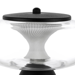 612917 Настольная лампа PALERMO 8W LED 350LM G ЧЕРНЫЙ/ПРОЗРАЧНЫЙ 3000K