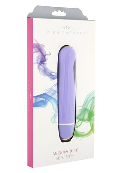 Фиолетовый мини-вибратор Microscopic Mini Mite - 12,5 см. (Цвет: фиолетовый)