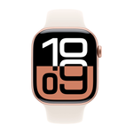 Умные часы Apple Watch Series 10 GPS, 46mm, Rose Gold Aluminium Case with Sport Band M/L, Light Blush (Розовый) MWWU3