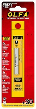 OLFA 30 шт, прямые лезвия GSR-1/3B GSR-2 для скребков 120 мм (OL-GSB-1S)