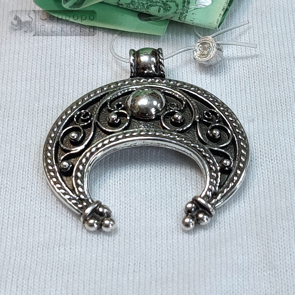 Подвеска "Лунница" скань