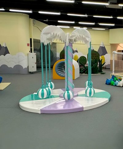 Детская механическая карусель "Пальма"