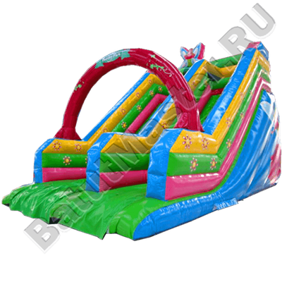 Детский надувной батут-горка "Бабочка"