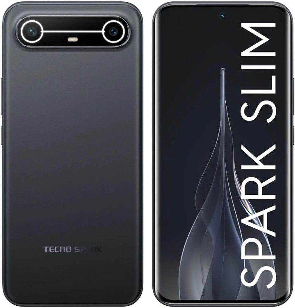 6.78" Смартфон TECNO Spark Slim 8/256Gb,  NFC,  AMOLED,  144Гц,  5160мAч,  черный