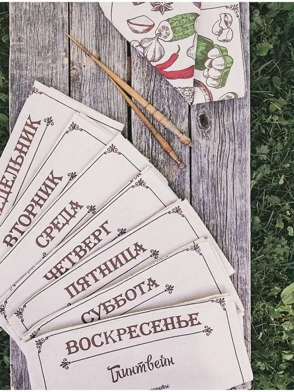 Комплект кухонных полотенец "Рецепты недели" (34*61) 8 шт
