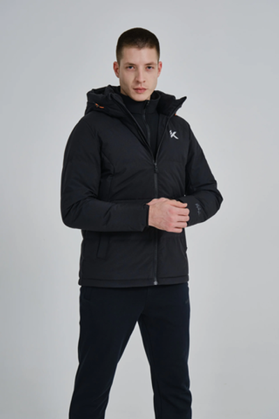 852341918N-5 Пуховик короткий черный ANTA