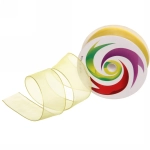 Лента для декорирования «Нежность» 2,5 см, 5 м, Желтый (капрон)