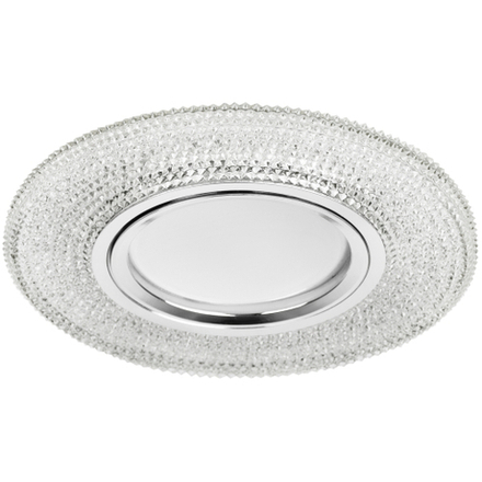 Светильник встраиваемый cо светодиодной подсветкой ЭРА DK LD1 WH под лампу MR16 GU5.3 прозрачный