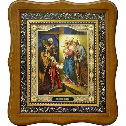 Поклонение Волхвов. Печатная икона.