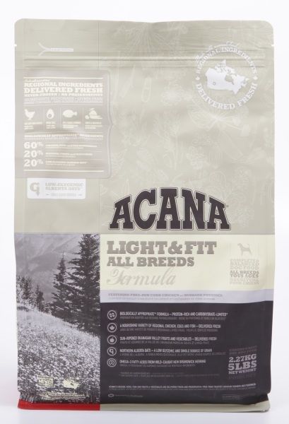 Acana Light &amp; Fit Корм для Собак с Лишним Весом