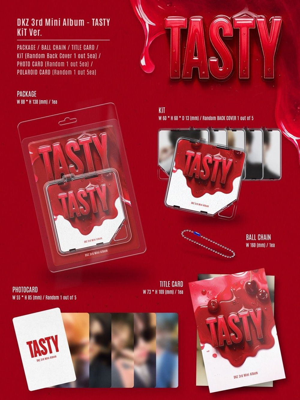 Альбом DKZ - TASTY 3rd Mini Album KiT Version