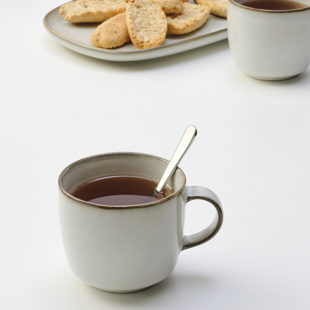 Кружка IKEA GLADELIG (ГЛАДЕЛИГ), Серый, 370 мл