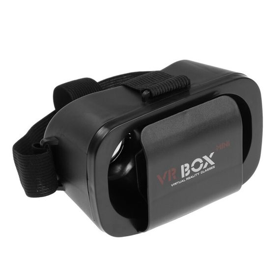 3D Очки виртуальной реальности мини LuazON, смартфоны до 5.5&quot;, чёрные