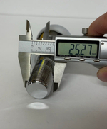 Шар для фаркопа 2 дюйма ~50.8 мм, 3.5 тонн, прицепное устройство для прицепа, ножка стержень М24 (шайба и гайка в комплекте), тип Е , (1 шт.) -