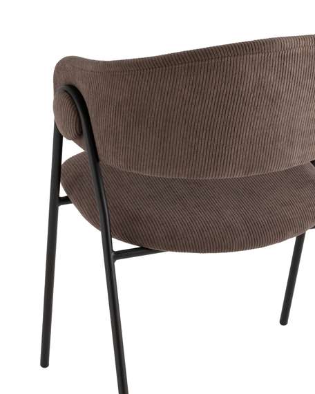 Стул Loop коричневый вельвет