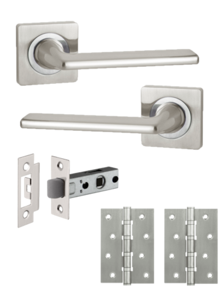 Ручка дверная межкомнатная с защелкой и петлями TREND