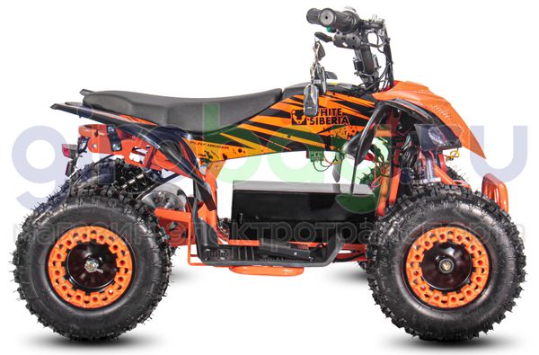 Детский электроквадроцикл WHITE SIBERIA SNEG LETO R 1000W - Оранжевый