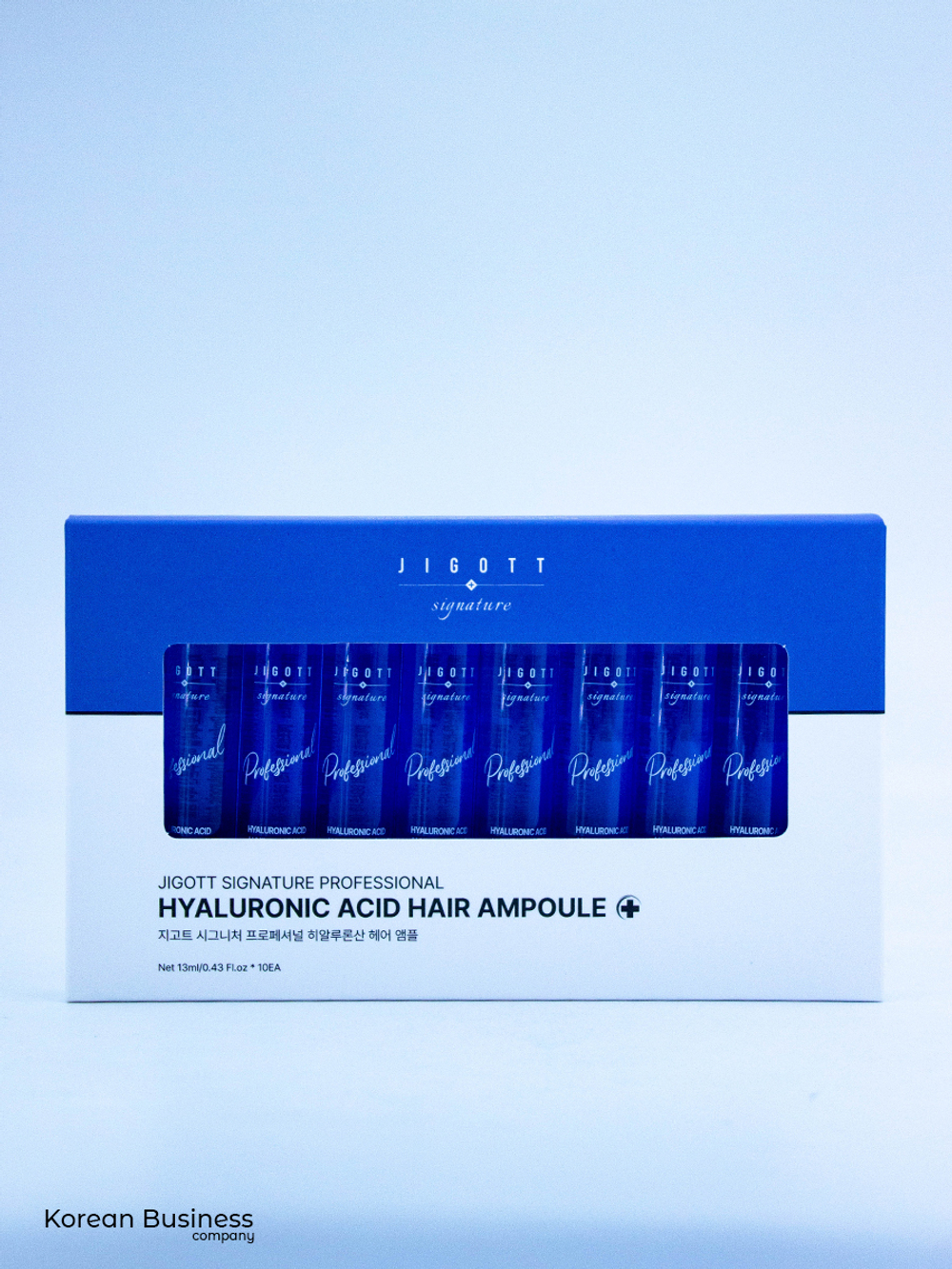 JIGOTT - ФИЛЛЕР ДЛЯ ВОЛОС С ГИАЛУРОНОВОЙ КИСЛОТОЙ SIGNATURE PROFESSIONAL HYALURONIC ACID HAIR AMPOULE, 13 МЛ * 10 ШТ