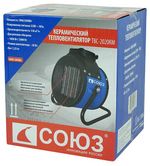 Тепловентилятор СОЮЗ ТВС-2020КМ 2000Вт  керамич,1-2кВт защит.от перегрева (ТВС-2020КМ)