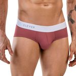 Мужские трусы брифы фиолетовые Clever Moda LECLER CLASSIC BRIEF 186319