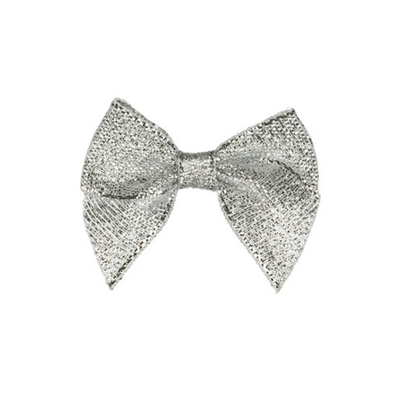 Текстильные украшения "BLITZ",  Бантик , цв.серебро