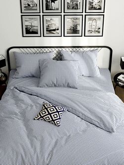 Ткань для постельного белья, Вязание (синее), перкаль, опт (цена за один погонный метр) продается в рулонах от 50 - 80 метров.