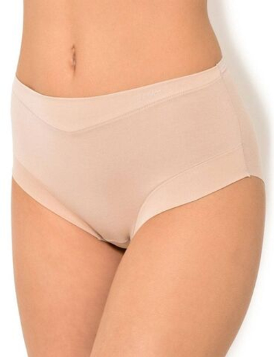 Трусики-слип с высокой линией талии Cotton Band (Размер: M) (Цвет: телесный)