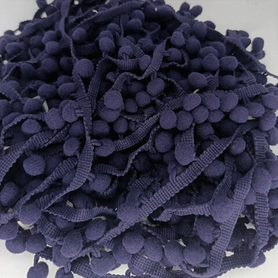 Тесьма/бахрома с помпонами, ш. 2,5 см