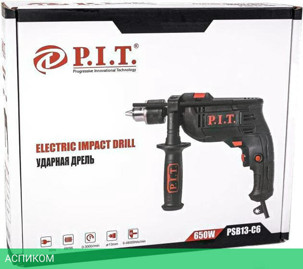 Дрель P.I.T. PSB13-C6