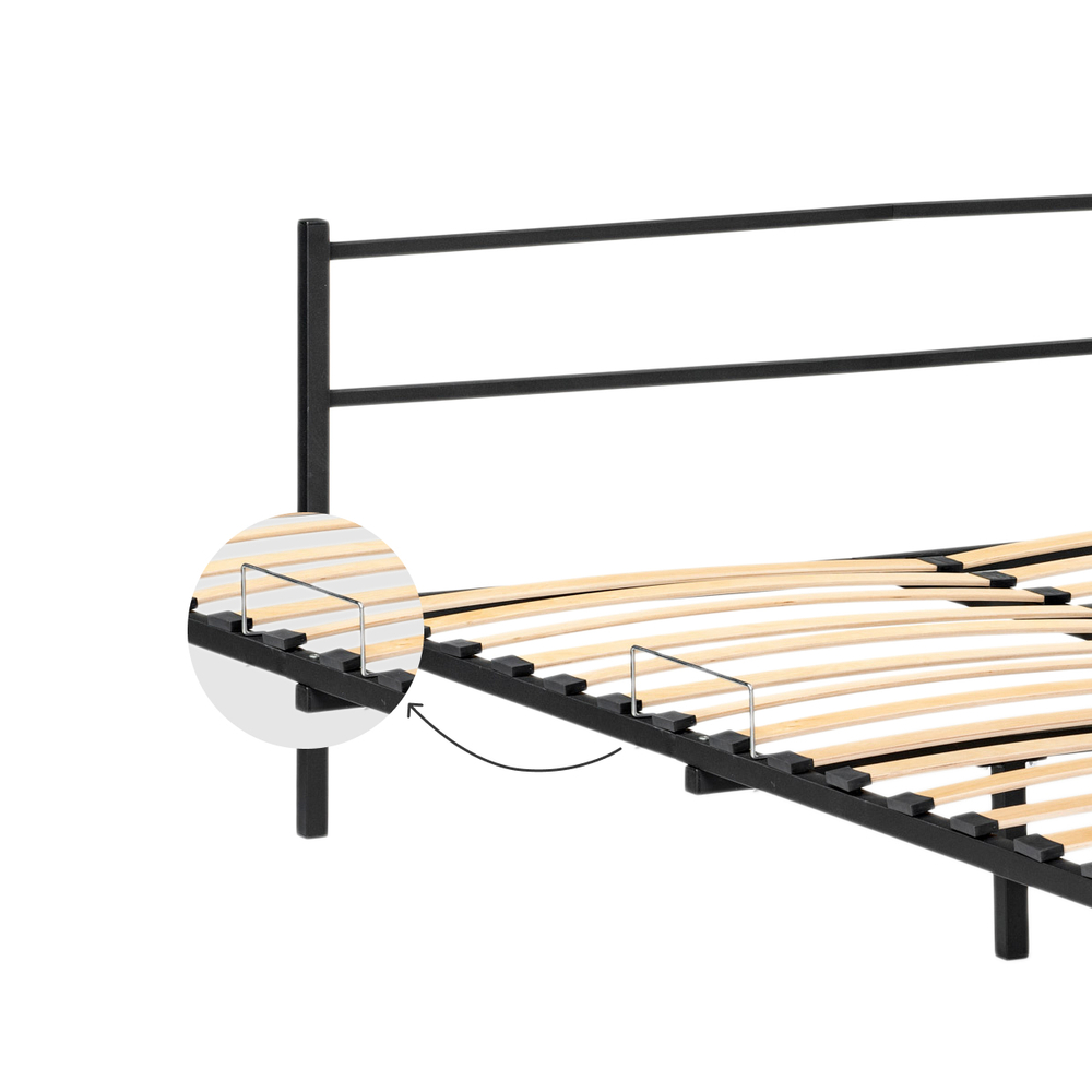 Кровать Woodville Фади 160х200 черная