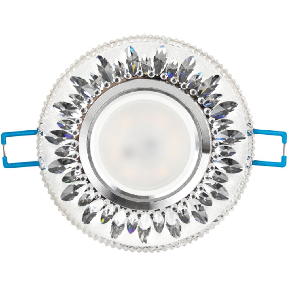 DK LD9 SL/WH Светильник ЭРА декор cо светодиодной подсветкой MR16, прозрачный | Встраиваемые LED светильники