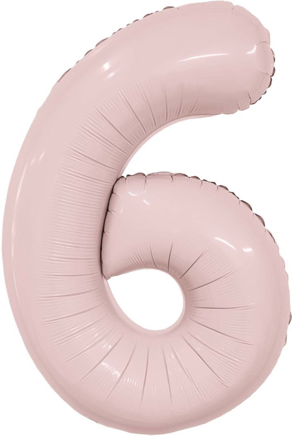 Аг 40''/102 см, Цифра Slim Пыльная роза «6» (в упаковке)