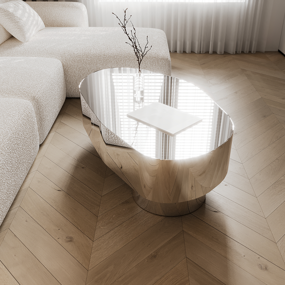 Стол Енисей 110 Зеркальный