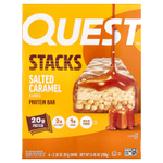 Quest Nutrition, Stacks, протеиновый батончик, соленая карамель, 4 батончика, 67 г (2,36 унции) каждый