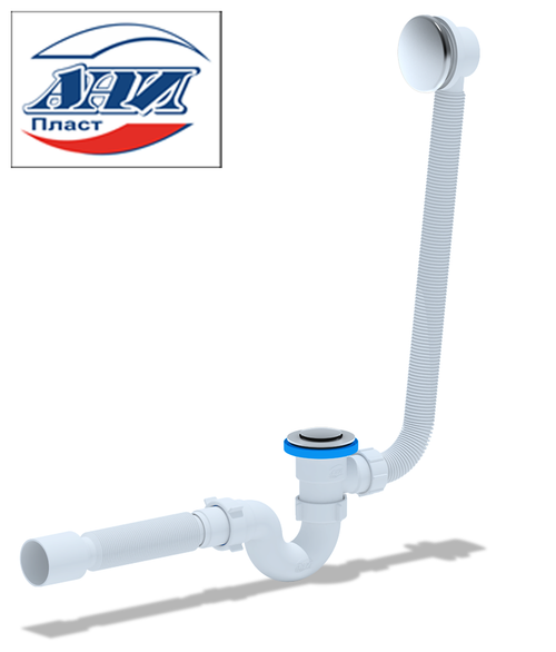 АНИ  ЕC155  Сифон 1 1/2 для ванны с гофрой  (15/1шт)