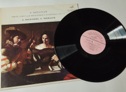 Винтажная виниловая пластинка LP А. Вивальди, А. Васильева, А. Чекмазов, Шесть Сонат Для Виолончели И Клавесина, Соч. 17 (СССР 1968)