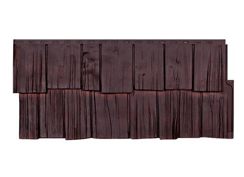 Цокольный сайдинг Щепа Дуба Памир