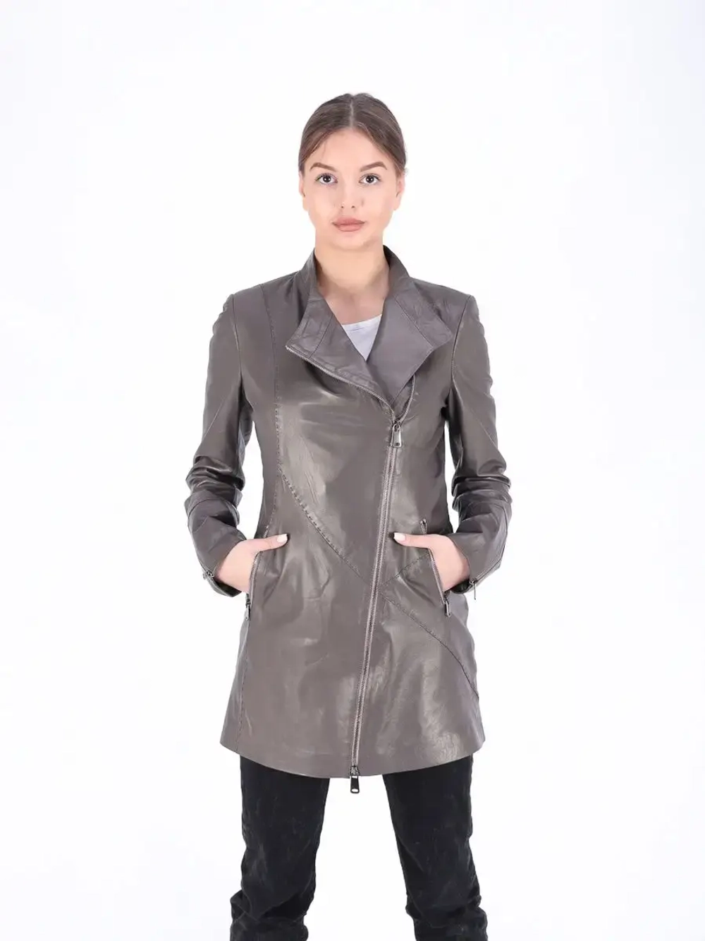 Плащ женский натуральная кожа, Турция