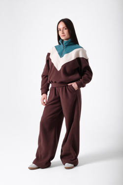 Костюм женский флисовый с олимпийкой "Мятный шоколад"