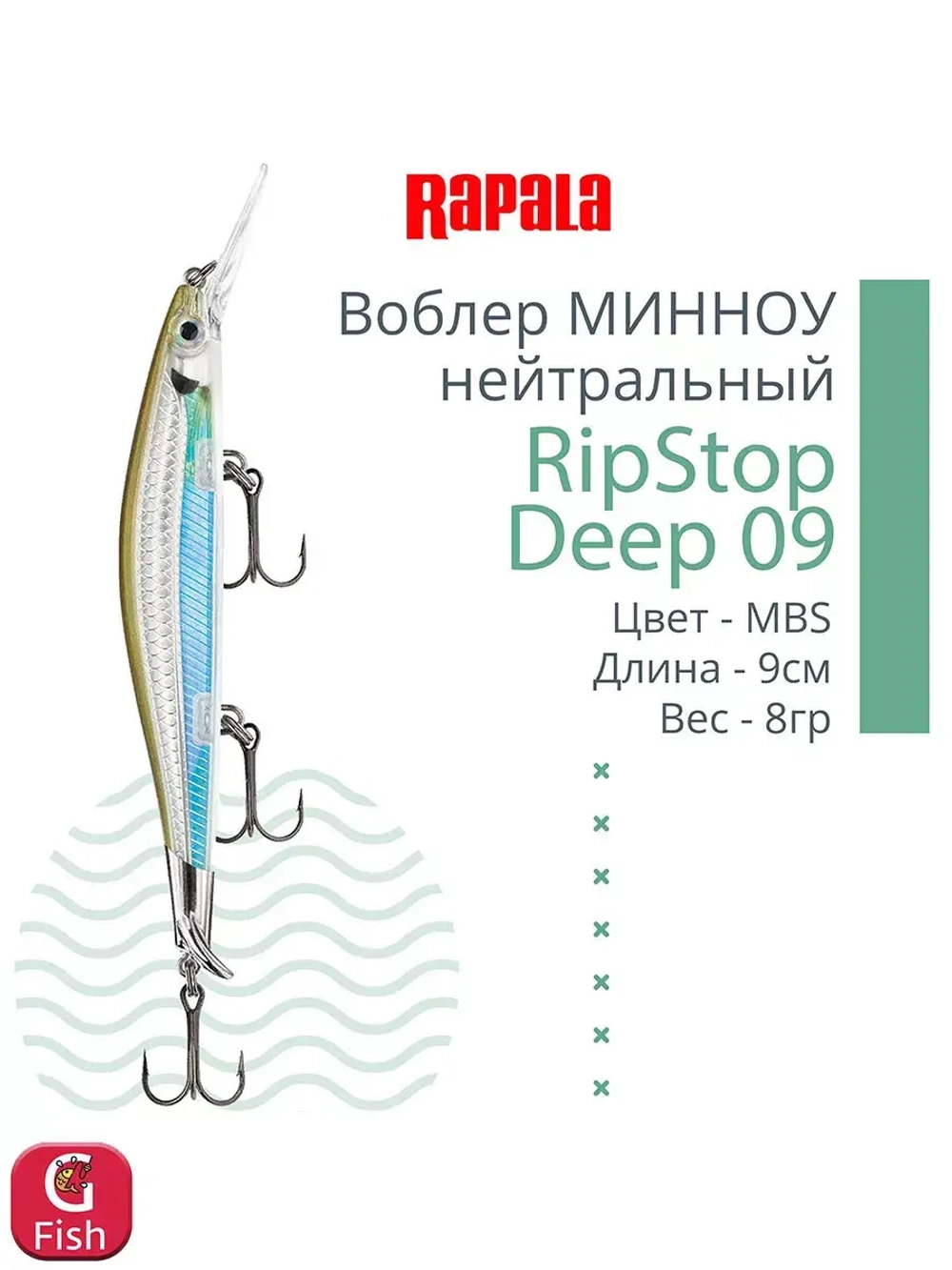 Воблер для рыбалки RAPALA RipStop Deep