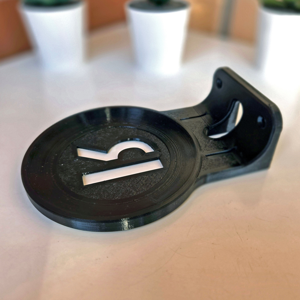 Настенный кронштейн-полка для Яндекс станций (Алиса) МИНИ 3, черный, 3D печать, для модели YNDX-00027