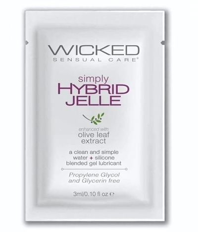 Гель-лубрикант на водно-силиконовой основе Simply Hybrid Jelle - 3 мл.