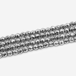 гшо3-с Гематит шар огранка 3мм, цвет серебро 19см