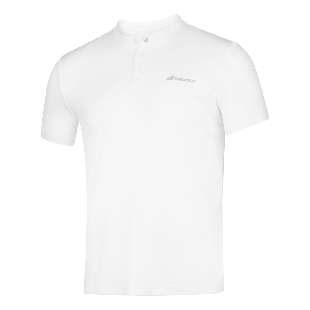 Мужское теннисное поло Babolat Play Polo Men - White, Grey