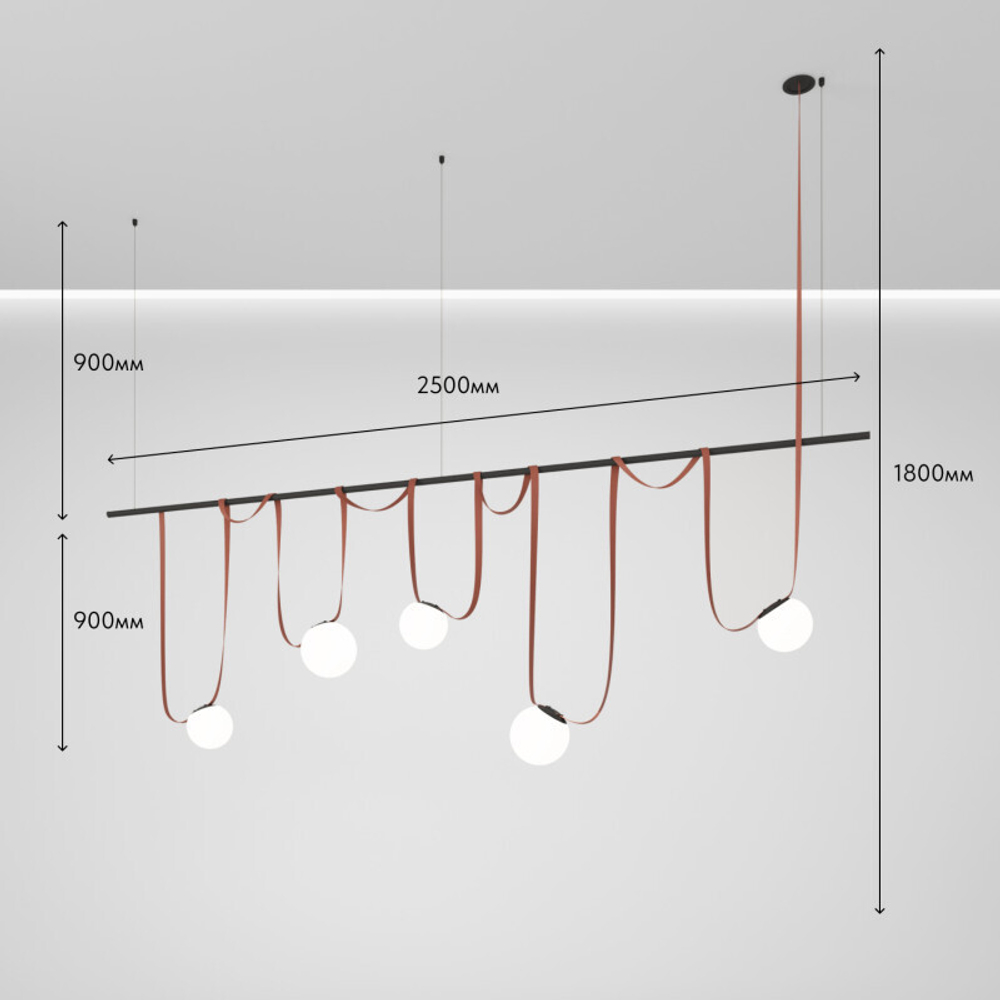 Комплект ременной трековой системы Belty на штанге Rod